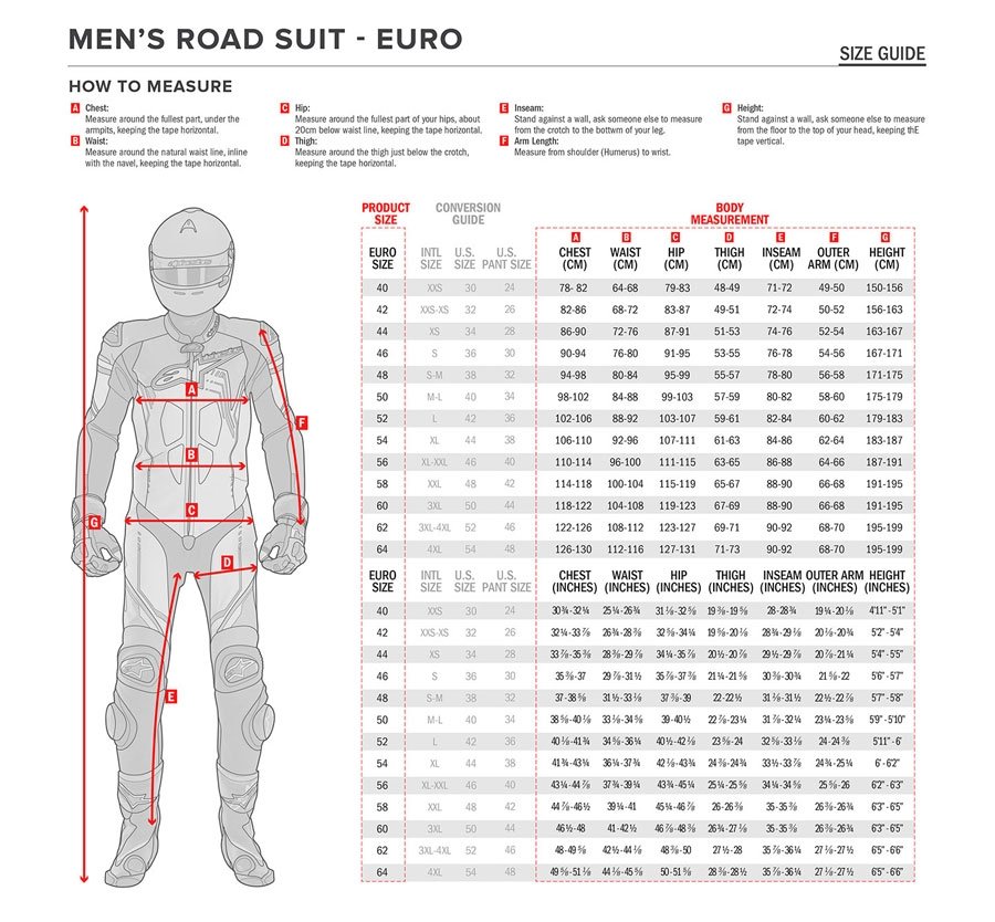 jacket sizing-chart
